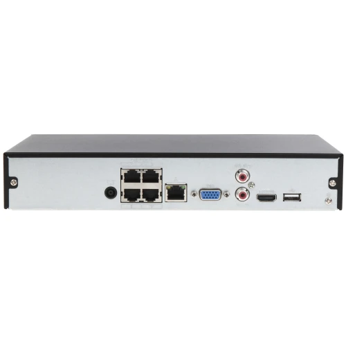 DAHUA IP NVR4104HS-P-4KS2/L 4 kanály +4-port POE SWITCH