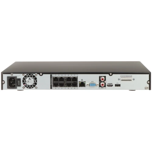 NVR4208-8P-EI 8kanálový IP rekordér, 8 PoE WizSense DAHUA