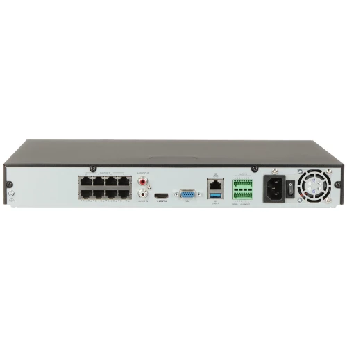 NVR302-08E2-P8-IQ 8 kanálů , 8 PoE IP rekordér UNIVIEW