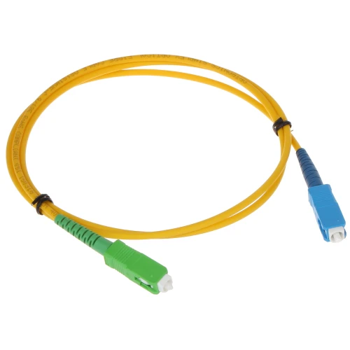 Jednovidový propojovací kabel PC-SC-APC/SC 1m