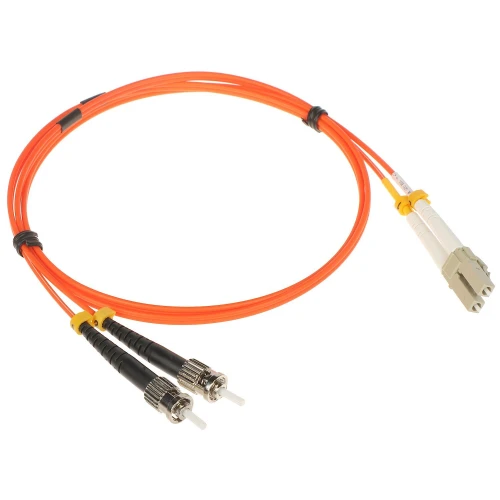 Multimodový propojovací kabel PC-2LC/2ST-MM 1m