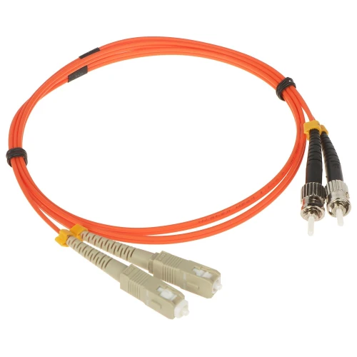 Multimodový propojovací kabel PC-2SC/2ST-MM 1m