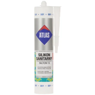 Sanitární silikon SIL-S280-W/ATLAS SILTON S KARTUSZ 280ml Bílá