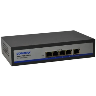 Přepínač 5 portů CIOT-H4L2 COMMAX IP 4 POE 1 UPLINK