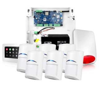 Alarmový systém NeoGSM-IP, Bílý, 6x čidlo, GSM upozornění, Wifi