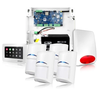 Alarmový systém NeoGSM-IP, Bílý, 4x čidlo, GSM upozornění, Wifi