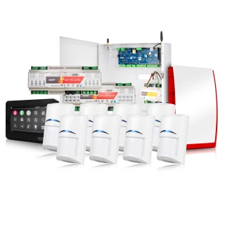 Alarmový systém Ropam NeoGSM-IP-64, Černý, 8x Detektor Ovládání rolet, osvětlení, GSM upozornění, Wifi