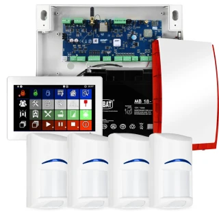 Systém alarmu Ropam NeoLTE-IP-64, 4x čidlo BOSCH, TPR-7W, GSM, Wi-Fi