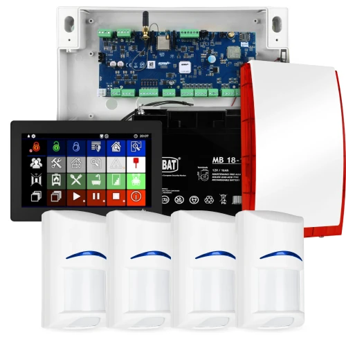 Alarmový systém Ropam NeoLTE-IP-64, 4x čidlo BOSCH, TPR-7B, GSM, Wi-Fi