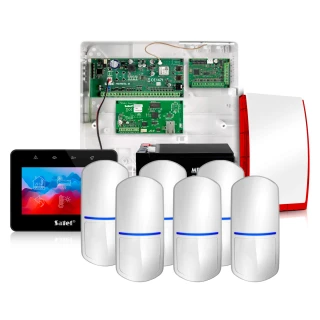 Alarmový systém Satel Integra 32, Černý, 6x čidlo, Mobilní aplikace, Notifikace