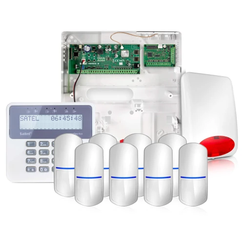 Alarmový systém Satel Perfecta 16, 8x Detektor, Ovládací panel LCD, Mobilní aplikace, Notifikace