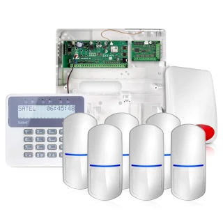 Alarmový systém Satel Perfecta 16, 6x Detektor, LCD, Signalizátor SP-4001 R, příslušenství
