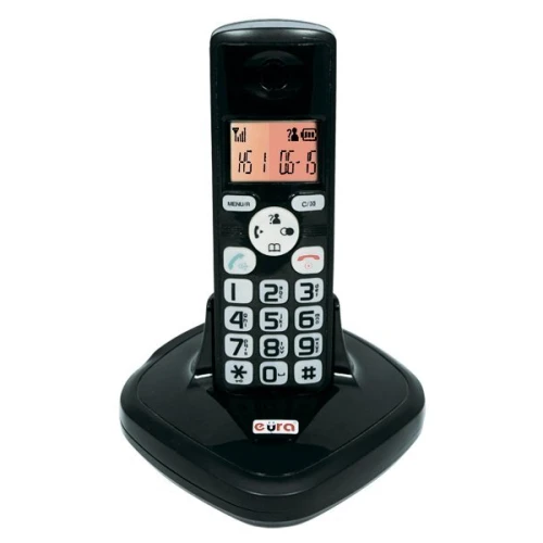 Telekomunikační telefon EURA CL-3622B - bezdrátový, pro jednu rodinu, černý
