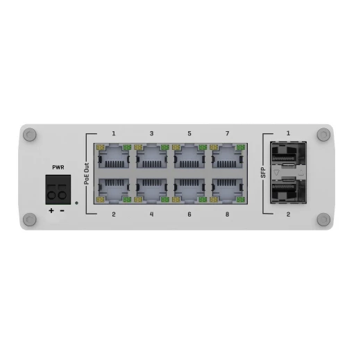 Teltonika TSW200 | PoE+ Switch | 8x RJ45 1000Mbps PoE+, 2x SFP, 240W