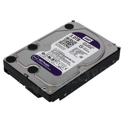 Pevný disk WD Purple s kapacitou 3 TB pro dohled