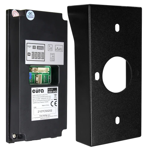 EURA VDP-98C5 video dveřní systém - bílý, dotykový displej, LCD 10'', AHD, WiFi, obrazová paměť, SD 128GB