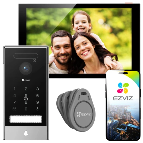 WiFi videotelefon EZVIZ HP7 PRO 4K, ověřování obličeje, dálkové otevírání, detekce pohybu