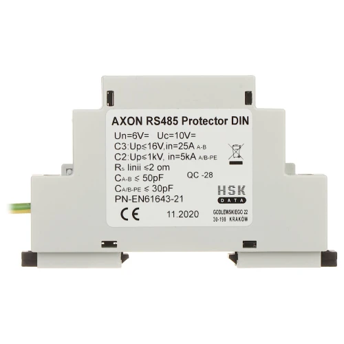 Svodič přepětí AXON-RS485/DIN pro symetrické vedení RS-485