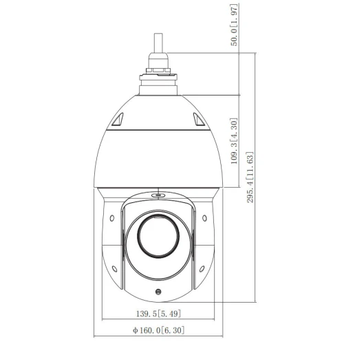 Venkovní rychlá kopulová kamera HD-CVI SD49225-HC-LA Full HD 4,8... 120mm DAHUA
