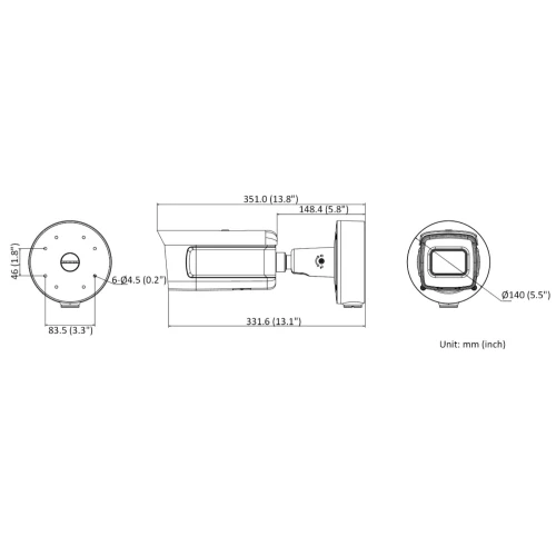 IP kamera IDS-2CD7A86G0-IZHSY(2,8-12MM) - 8,3Mpx MOTOZOOM Hikvision