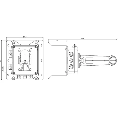 DS-1602ZJ-BOX-CORNER Rohový držák kamery Hikvision