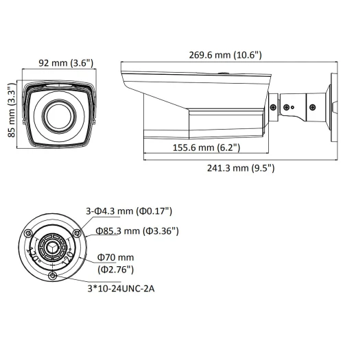 AHD, HD-CVI, HD-TVI, PAL DS-2CE16D8T-AIT3ZF 1080p 2,7-13,5 mm kamera s motozoomem