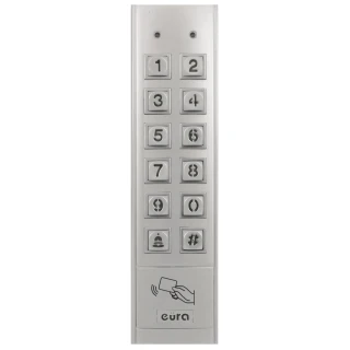 Kódový zámek EURA AC-14A1 - 1 výstup, bezkontaktní karta, povrchová montáž, zvonkové tlačítko
