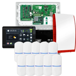 Sada alarmů SATEL INTEGRA 32, 10x čidlo, siréna, černý ovladač INT-TSI-B, komunikace LTE