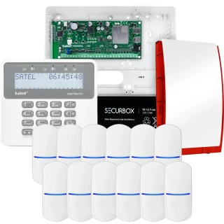 Sada alarmu SATEL PERFECTA 32 LTE, 12x detektor PET, siréna, ovladač