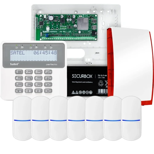 Sada alarmu SATEL PERFECTA 32-WRL LTE, 7x detektor PET, siréna, ovladač