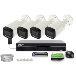 Sada pro dohled 4x IPC-HFW3849T-ZAS-IL-27135, 8Mpx, IR 60m, WDR 120dB