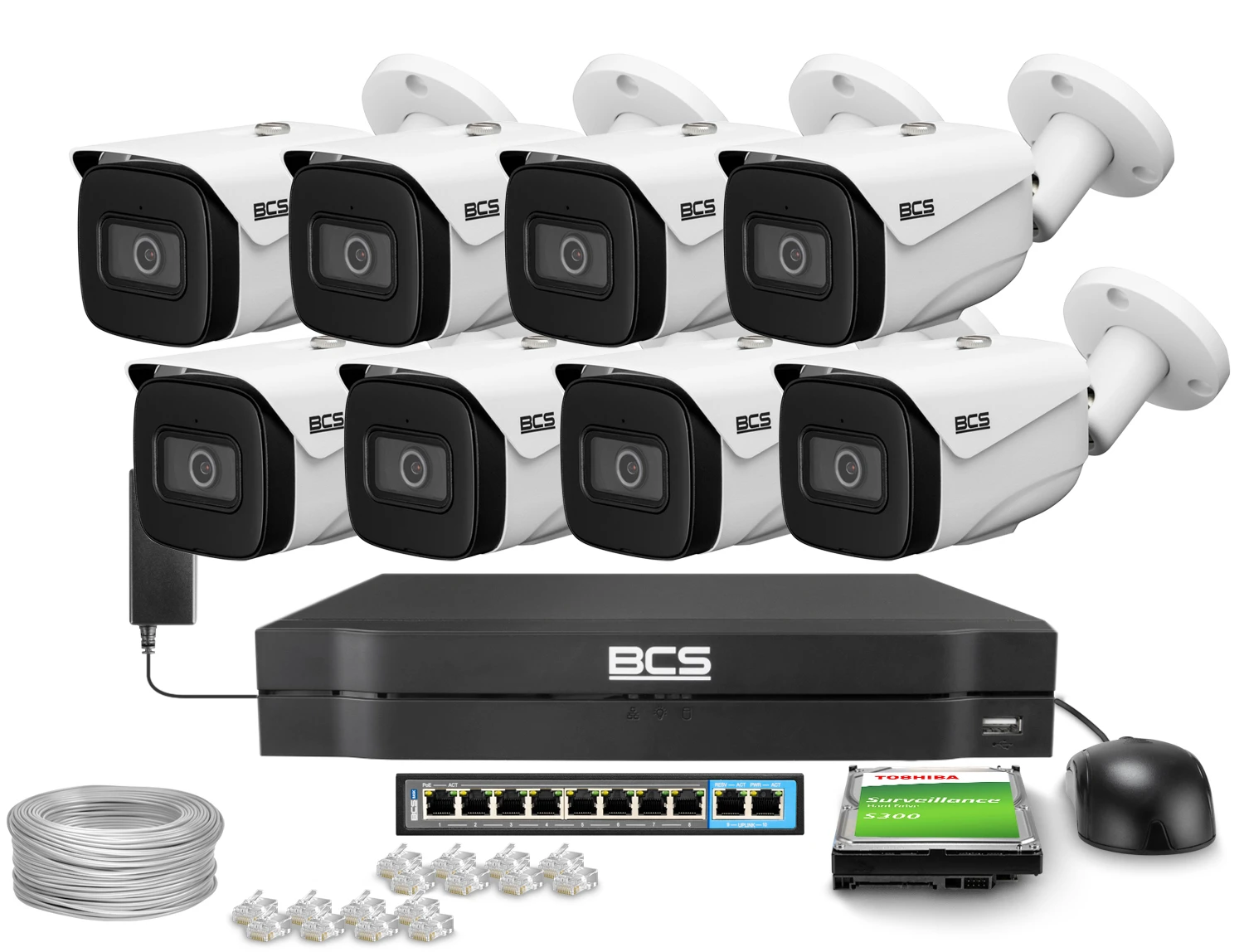 BCS-L-TIP35FSR8-Ai2, WDR 120dB, 0.0009Lux, 5Mpx, IR 80m, SMD 3.0 BCS