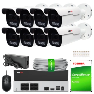 IP tubusová kamera KEEYO LV-V-IP5M5AF-DL 5Mpx, motozoom