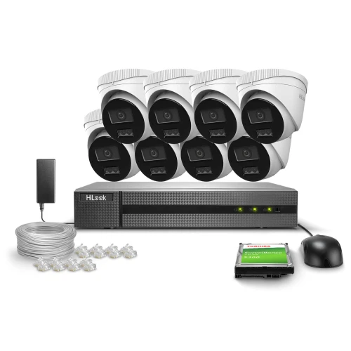 Sada pro monitorování 8x IPCAM-T2-30DL FullHD Dual-Light 30m HiLook od Hikvision
