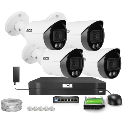 IP tubová kamera 4Mpx BCS-L-TIP14FCR3L3-Ai1, NightColor