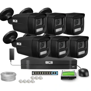 IP tubová kamera BCS Line BCS-L-TIP14FCL5-Ai1, 4Mpx, NightColor 2.0, WhiteLight