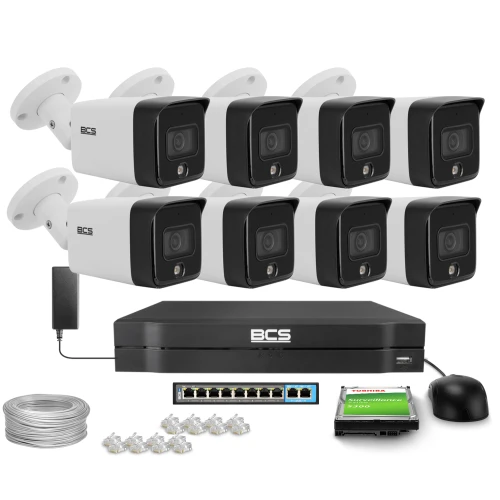 IP tubusová kamera BCS-L-TIP18FCR3L3-AI1, 8Mpx, 1/2.7" CMOS, 2.8mm BCS