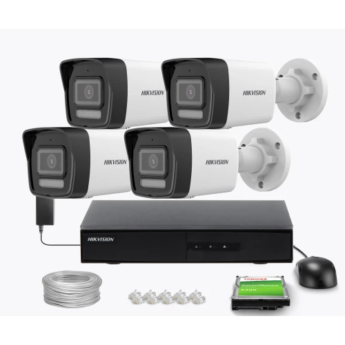Zestaw do monitoringu IP Hikvision 4x DS-2CD1061G2-LIU, 6Mpx, Smart Hybrid Light