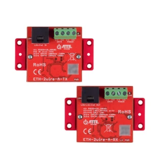 Zestaw do transmisji ATTE LAN 10/100Mbps + PoE po 2 żyłach ETH-2wire-A-SET