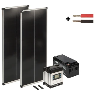 Fotovoltaická sada SP-KIT-2X100/65/MPPT-LCD 540Wh