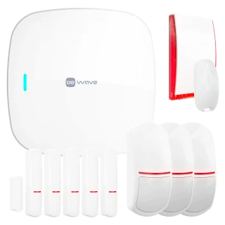 Zestaw SATEL Be Wave DIY Hub Pilot Syrena PIR x3 Kontaktron x5